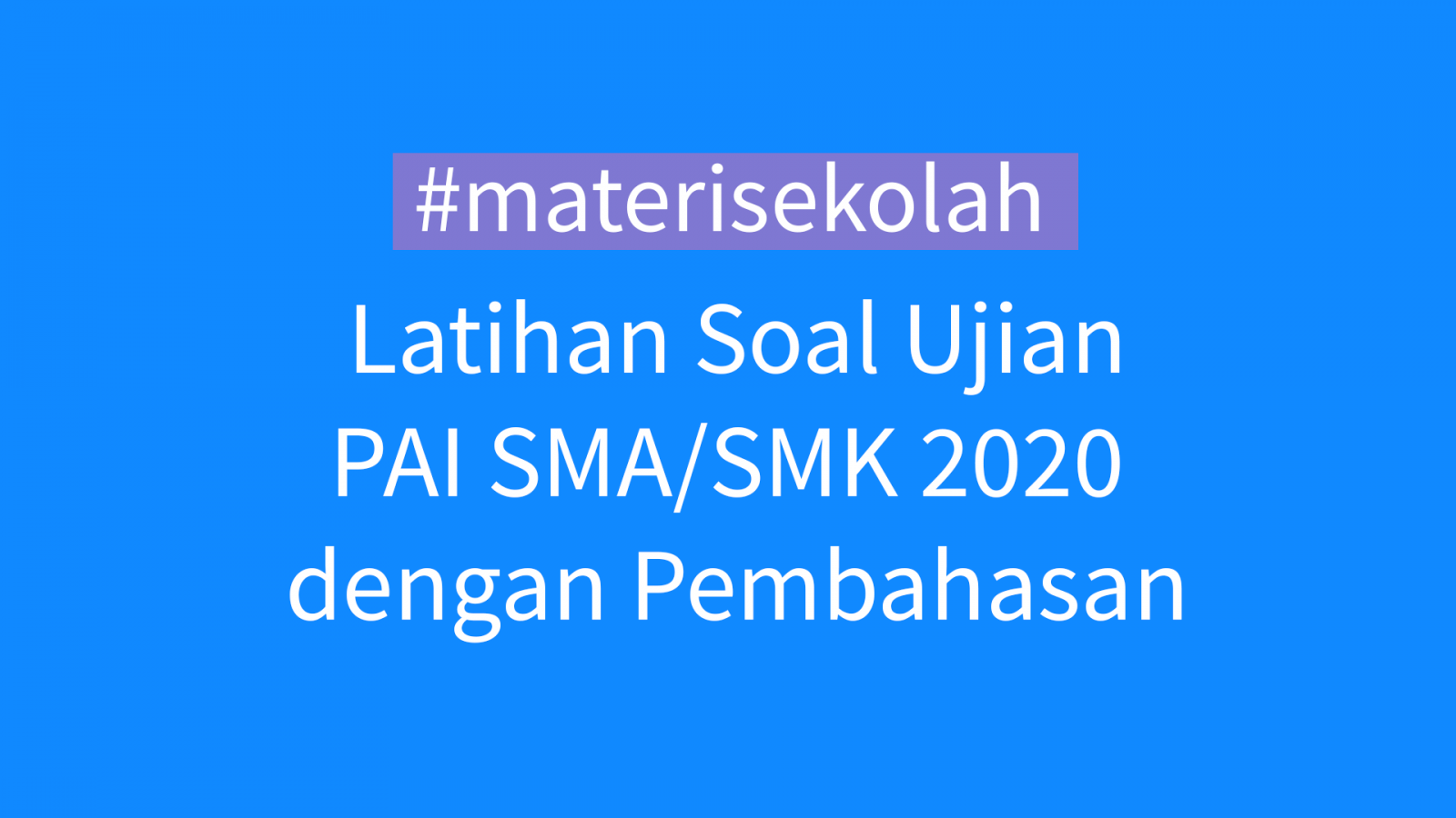 Latihan Soal Tes Cbt Smp 2020